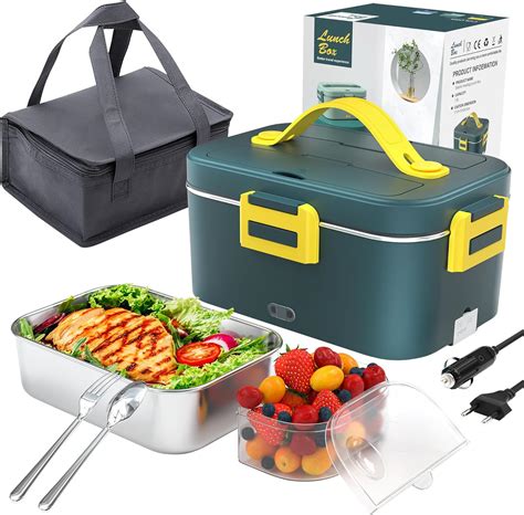 electric lunch box with car charger|best 12v heated lunch box.